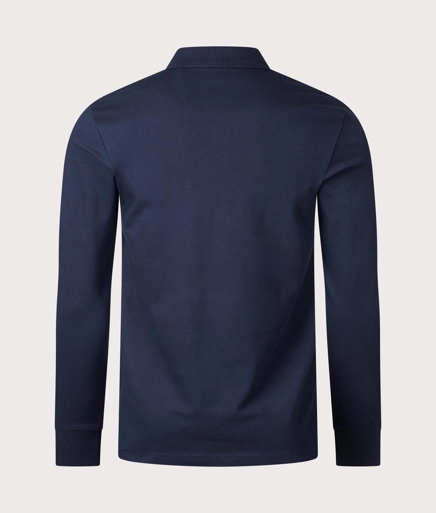 Hugo Boss Mens Slim Fit Passerby Long Sleeve Polo Shirt